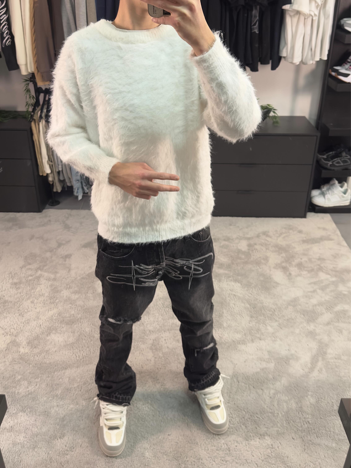 BLACK JEANS FLARED